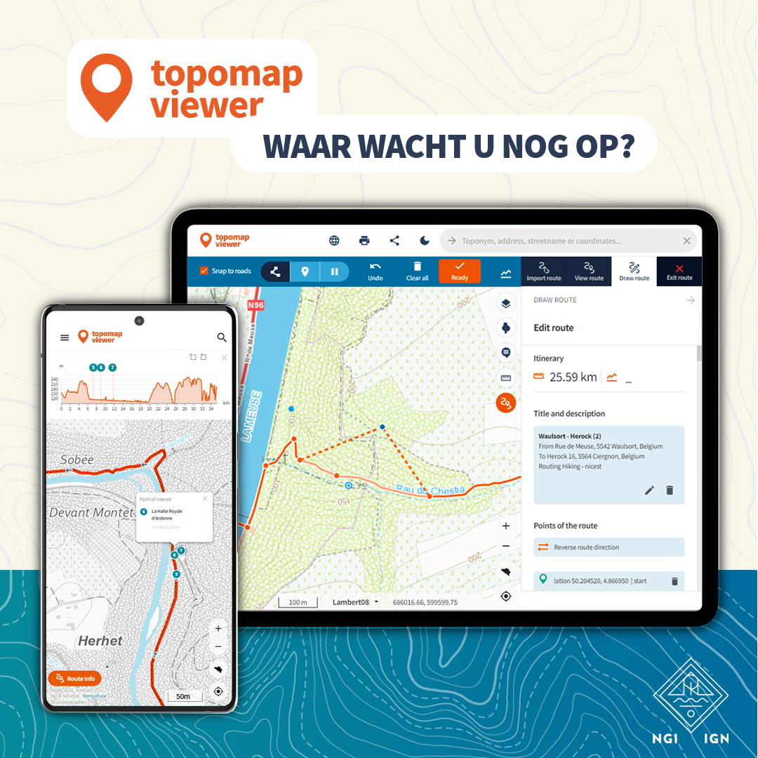 Topo Map Viewer : Uitrol van de nieuwe versie - NGI